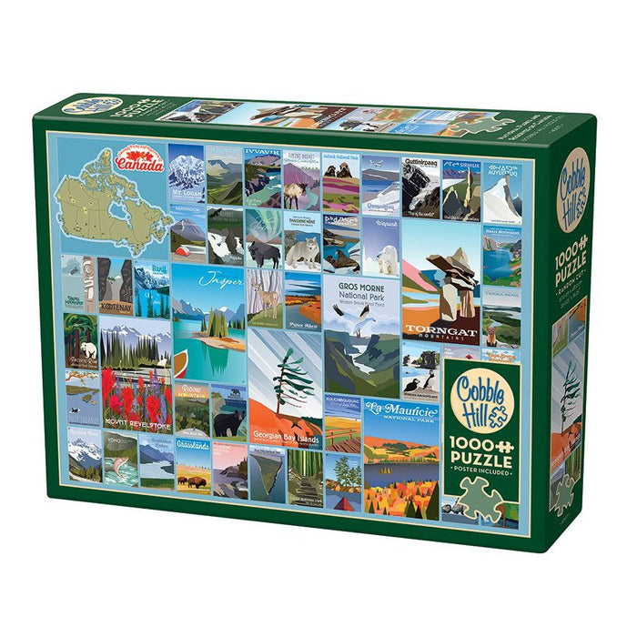National Parks & Reserves of Canada 1000 Piece Jigsaw Puzzle Cobble Hill - for just $19.99! 