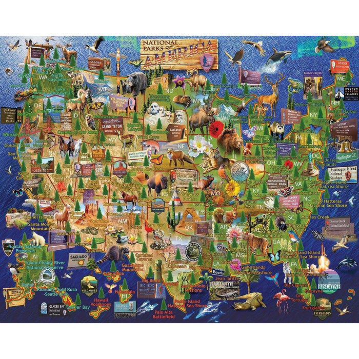 National Parks of America 1000 Piece Jigsaw Puzzle White Mountain - for just $19.99! 