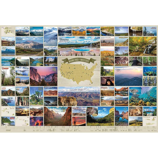 National Parks of the United States 2000 Piece Jigsaw Puzzle Cobble Hill - for just $29.99! 