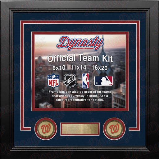 Washington Nationals Custom MLB Baseball 11x14 Picture Frame Kit (Multiple Colors) - for just $39.99! 