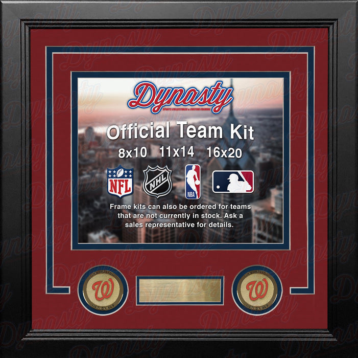 Washington Nationals Custom MLB Baseball 11x14 Picture Frame Kit (Multiple Colors) - for just $39.99! 