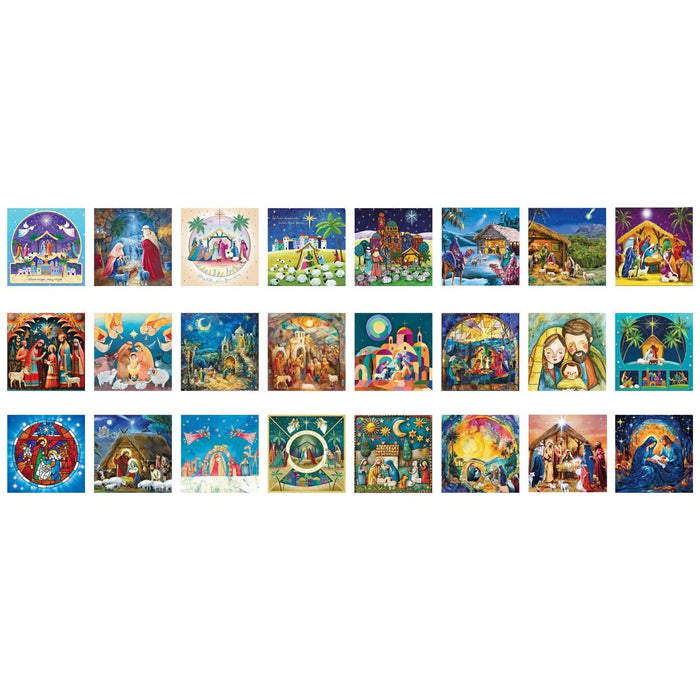Nativity Advent Calendar - 24 Set of 50 Piece Mini Jigsaw Puzzles Eurographics - for just $39.99! 