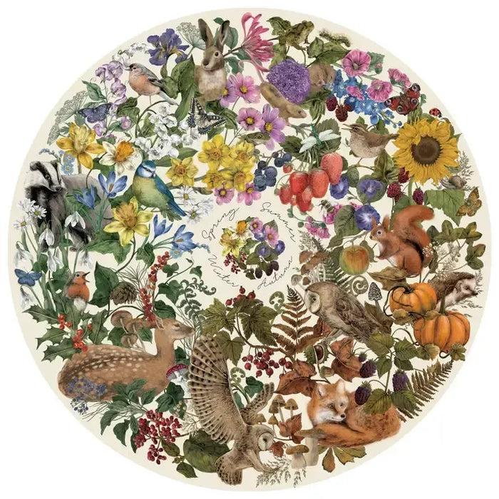 Nature's Season 500 Piece Round Jigsaw Puzzle Gibsons - for just $19.99! 