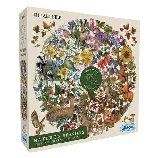 Nature's Season 500 Piece Round Jigsaw Puzzle Gibsons - for just $19.99! 