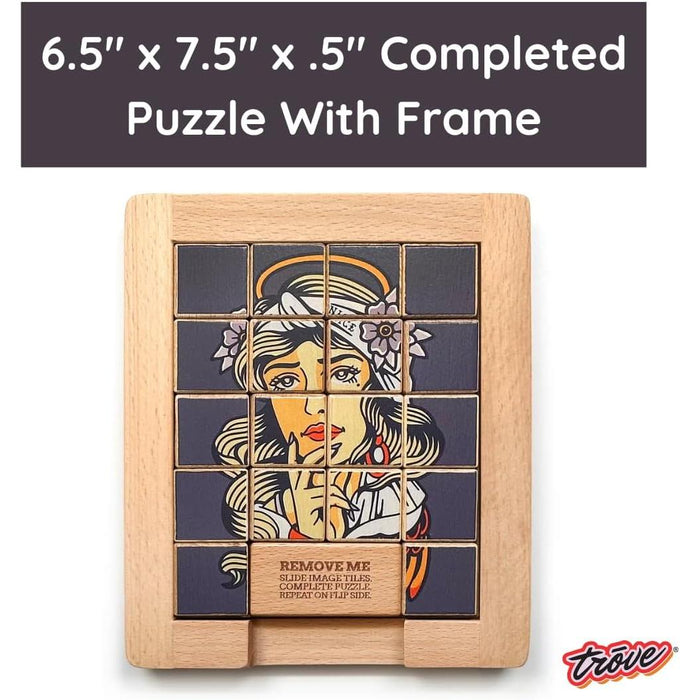 Naughty vs Nice Dualities Sliding Wood Puzzle Trove - for just $10.99! 