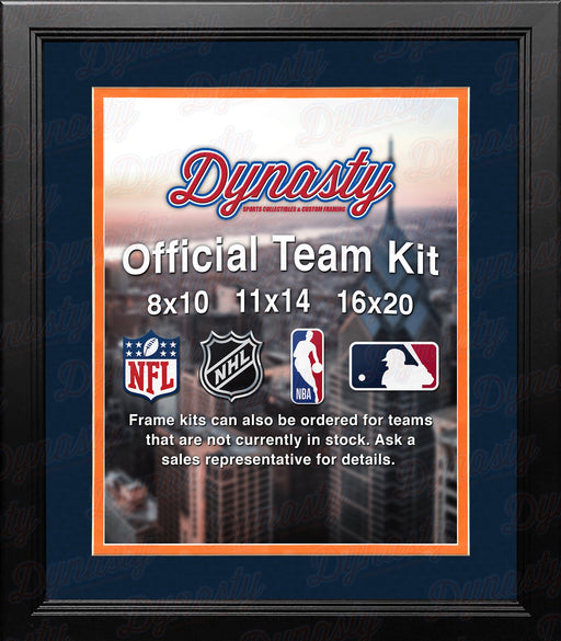 MLB Baseball Photo Picture Frame Kit - Detroit Tigers (Navy Matting, Orange Trim) - for just $29.99! 