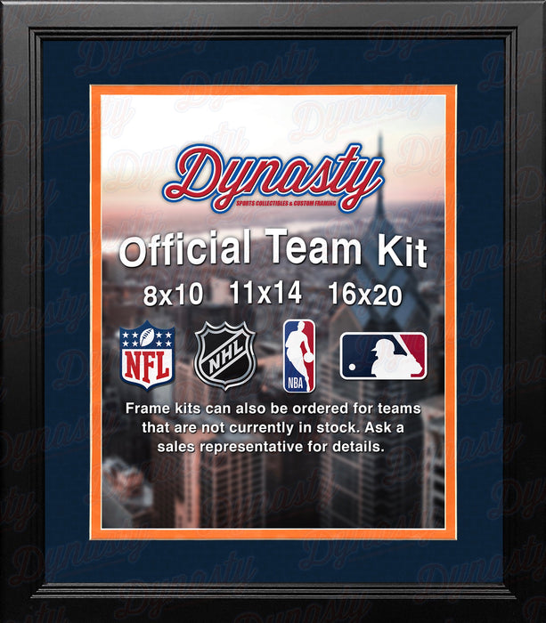 MLB Baseball Photo Picture Frame Kit - Detroit Tigers (Navy Matting, Orange Trim) - for just $29.99! 