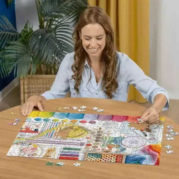 Needlework Station 500 Large Piece Jigsaw Puzzle Ravensburger - for just $24.99! 