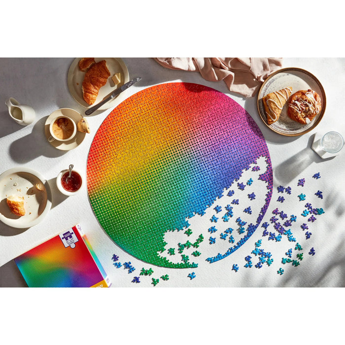 Neon Rainbow 1000 Piece Round Jigsaw Puzzle Parragon - for just $23.99! 