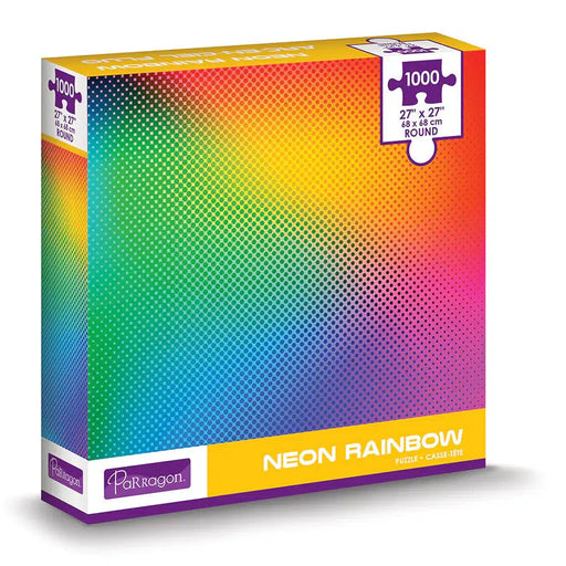 Neon Rainbow 1000 Piece Round Jigsaw Puzzle Parragon - for just $23.99! 