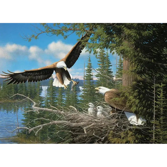 Nesting Eagles 1000 Piece Jigsaw Puzzle Cobble Hill - for just $19.99! 