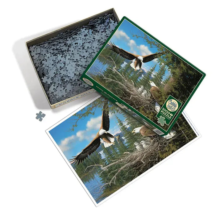 Nesting Eagles 1000 Piece Jigsaw Puzzle Cobble Hill - for just $19.99! 