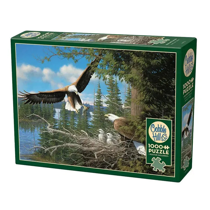 Nesting Eagles 1000 Piece Jigsaw Puzzle Cobble Hill - for just $19.99! 