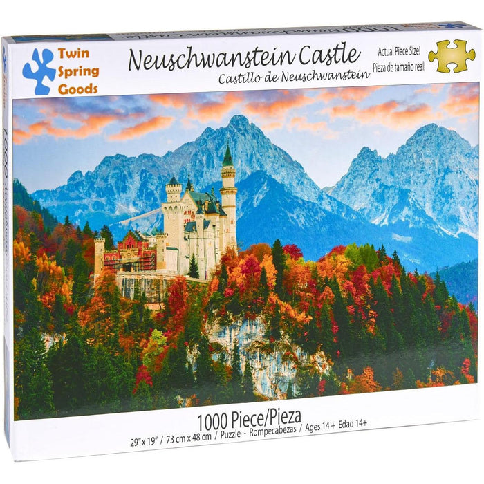 Neuschwanstein Castle 1000 Piece Jigsaw Puzzle Twin Spring - for just $19.99! 