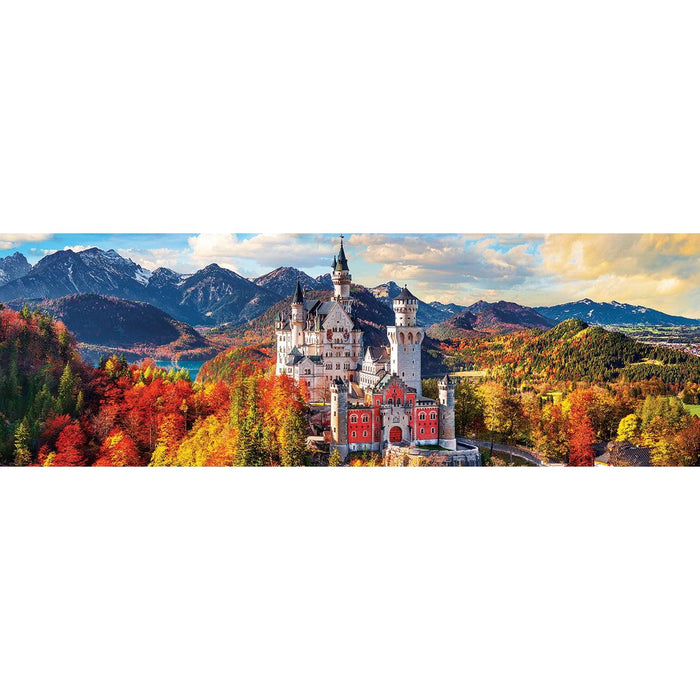 Neuschwanstein Castle in Autumn 1000 Piece Panoramic Jigsaw Puzzle Eurographics - for just $19.99! 