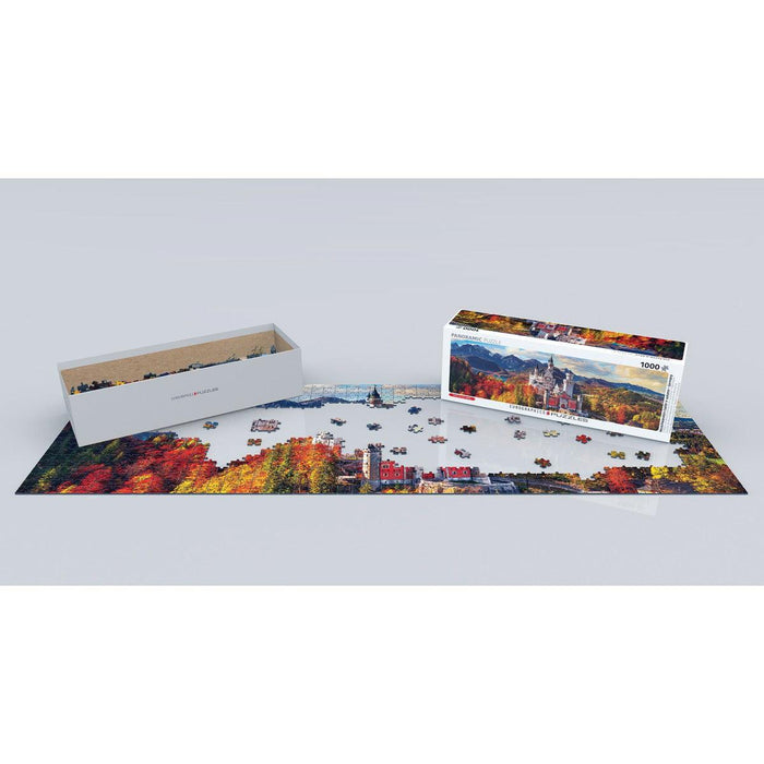 Neuschwanstein Castle in Autumn 1000 Piece Panoramic Jigsaw Puzzle Eurographics - for just $19.99! 