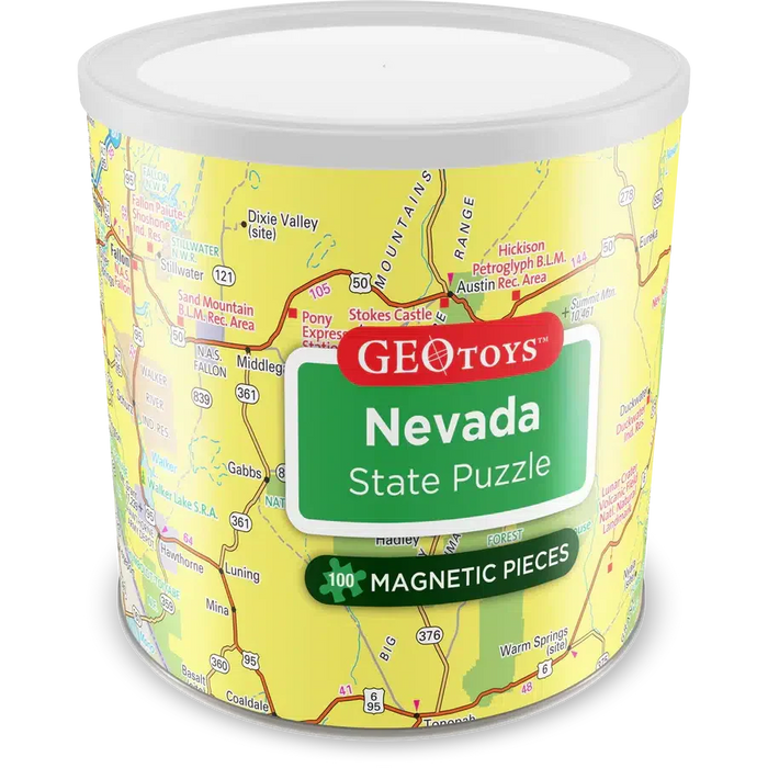 Nevada State 100 Piece Magnetic Jigsaw Puzzle Geotoys - for just $11.99! 