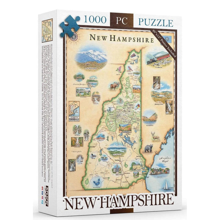 New Hampshire 1000 Piece Jigsaw Puzzle Xplorer Maps - for just $24.99! 