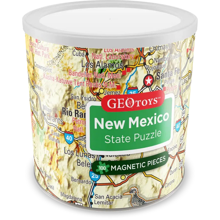 New Mexico State 100 Piece Magnetic Jigsaw Puzzle Geotoys - for just $11.99! 
