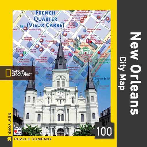 New Orleans City Map 100 Piece Mini Jigsaw Puzzle NYPC - for just $11.99! 