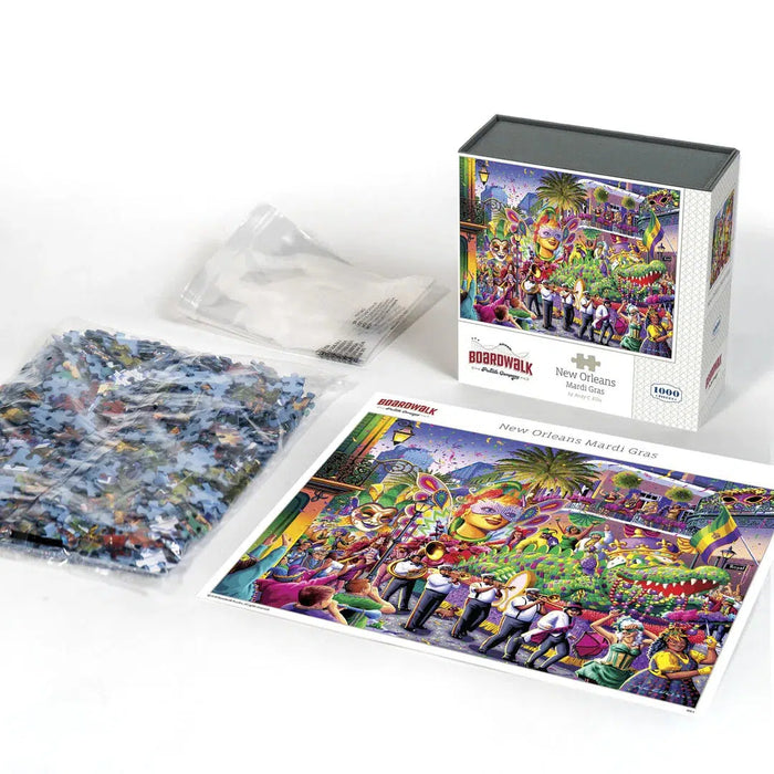 New Orleans Mardi Gras 1000 Piece Jigsaw Puzzle Boardwalk - for just $23.99! 