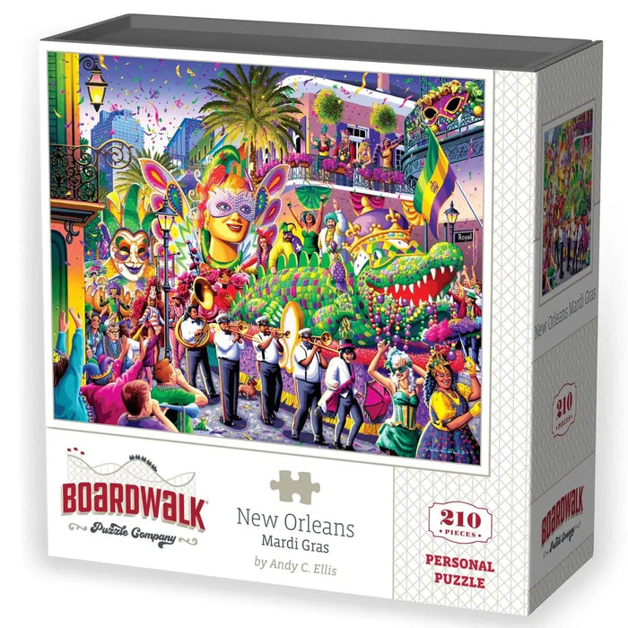 New Orleans Mardi Gras 210 Piece Jigsaw Puzzle Boardwalk - for just $11.99! 