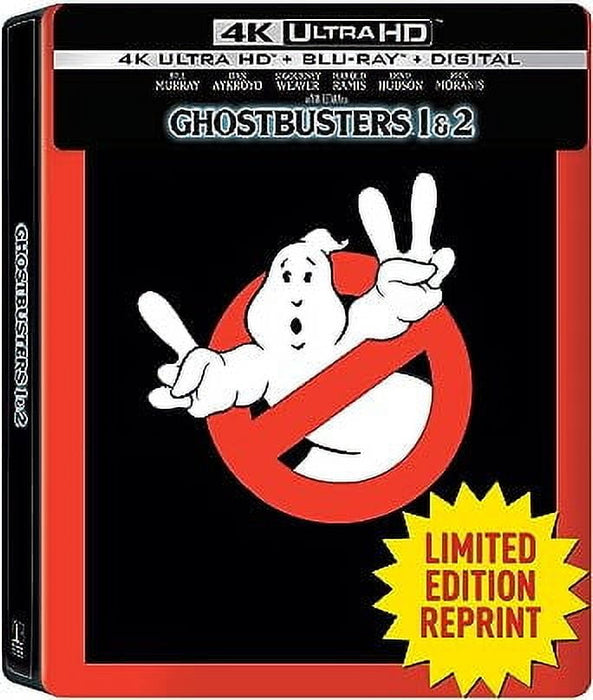 Ghostbusters I & II – Limited Edition SteelBook 2-Movie Collection (4K Ultra HD + Blu-ray + Digital) - for just $48.99! 