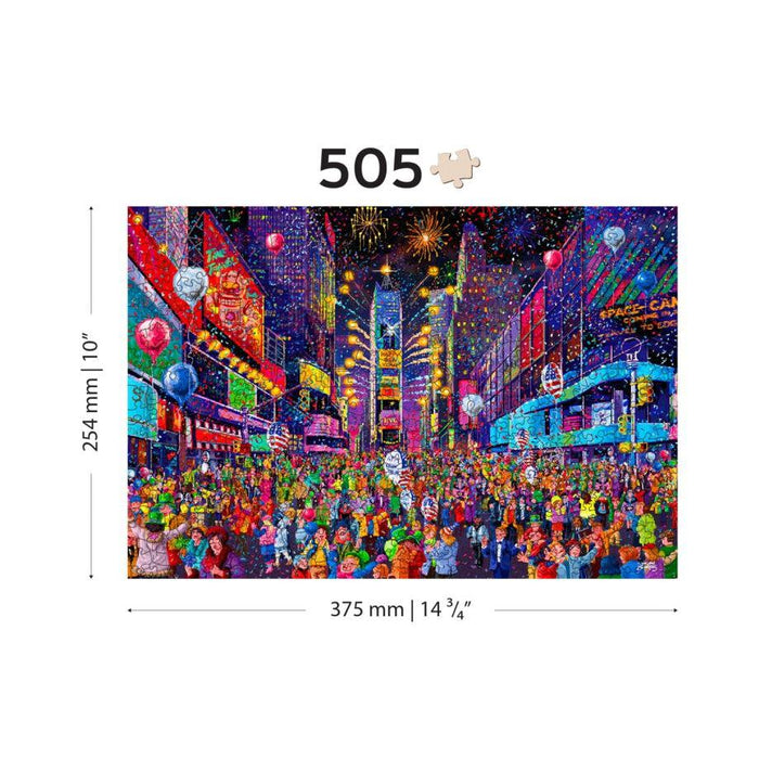 New Year’s Eve 505 Piece Wood Jigsaw Puzzle Wooden City - for just $27.99! 