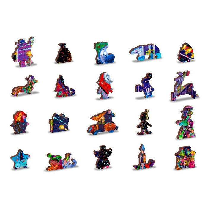 New Year’s Eve 505 Piece Wood Jigsaw Puzzle Wooden City - for just $27.99! 