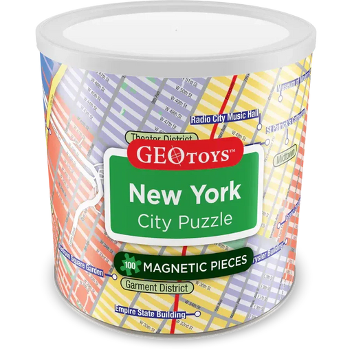 New York City 100 Piece Magnetic Jigsaw Puzzle Geotoys - for just $11.99! 