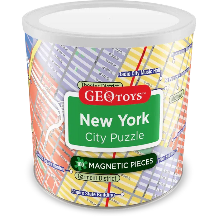 New York City 100 Piece Magnetic Jigsaw Puzzle Geotoys - for just $11.99! 