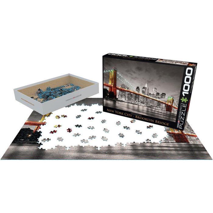 New York City Brooklyn Bridge 1000 Piece Jigsaw Puzzle Eurographics - for just $21.99! 