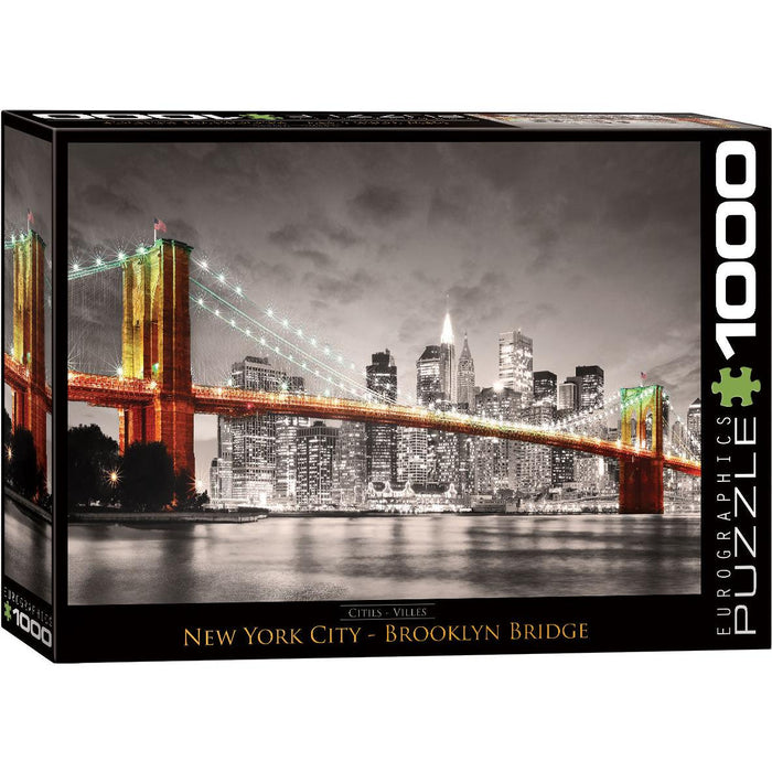 New York City Brooklyn Bridge 1000 Piece Jigsaw Puzzle Eurographics - for just $21.99! 