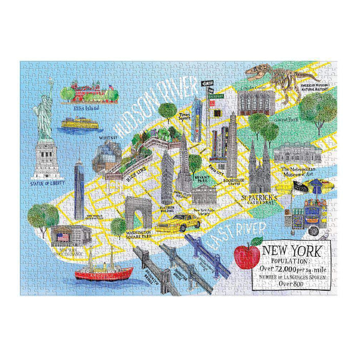 New York City Map 1000 Piece Jigsaw Puzzle Galison - for just $19.99! 