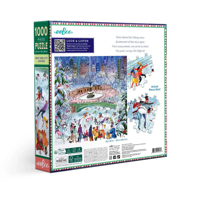 New York City Skaters 1000 Piece Jigsaw Puzzle eeBoo - for just $26.99! 