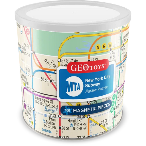New York City Subway 100 Piece Magnetic Jigsaw Puzzle Geotoys - for just $11.99! 