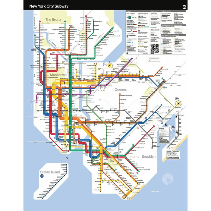 New York City Subway Map MTA 100 Piece Mini Jigsaw Puzzle NYPC - for just $14.99! 