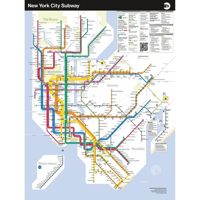 New York City Subway Map MTA 500 Piece Jigsaw Puzzle NYPC - for just $26.99! 