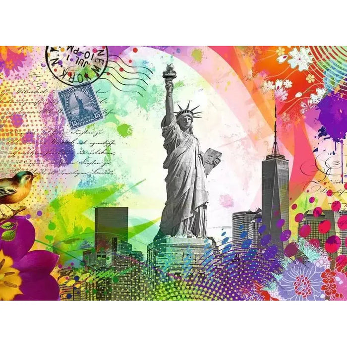 New York Postcard 500 Piece Jigsaw Puzzle Ravensburger - for just $19.99! 