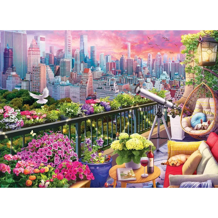 New York Rooftop Garden 1000 Piece Jigsaw Puzzle Eurographics - for just $21.99! 
