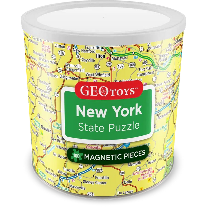 New York State 100 Piece Magnetic Jigsaw Puzzle Geotoys - for just $11.99! 