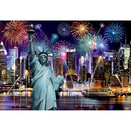 New York by Night 200 Piece Wood Jigsaw Puzzle Wooden City - for just $19.99! 