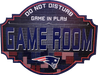 New England Patriots 12" Game Room Wood Sign - for just $14.99! 