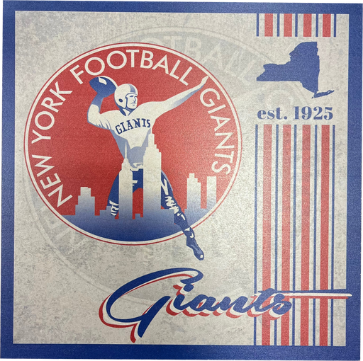 New York Giants 9.5'' x 9.5'' Throwback Album Wood Sign - for just $14.99! 
