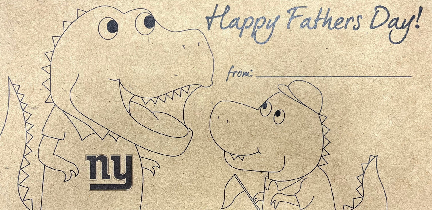 New York Giants Father's Day Coloring 6" x 12" Wood Sign - for just $12.99! 