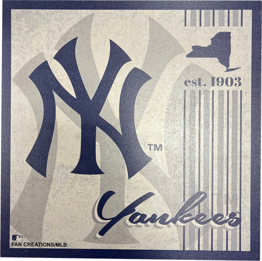 New York Yankees 9.5'' x 9.5'' Throwback Album Wood Sign - for just $14.99! 