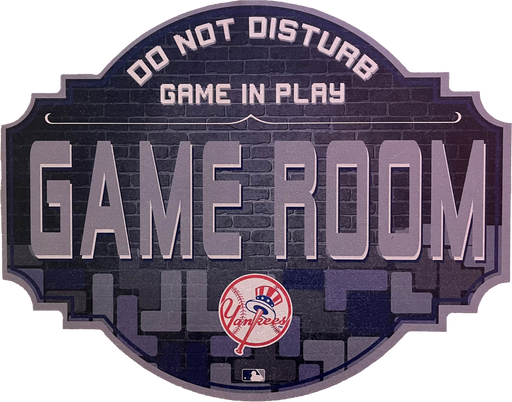 New York Yankees 12" Game Room Wood Sign - for just $14.99! 