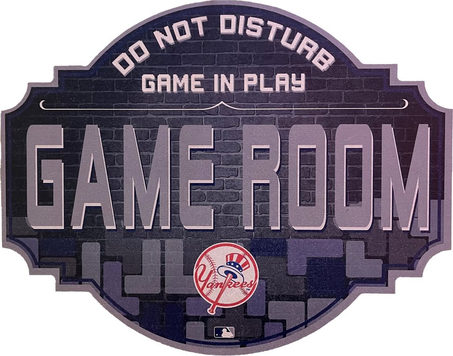 New York Yankees 12" Game Room Wood Sign - for just $14.99! 