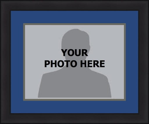 MLB Baseball Photo Picture Frame Kit - Tampa Bay Rays (Blue Matting, Gray Trim) - for just $29.99! 