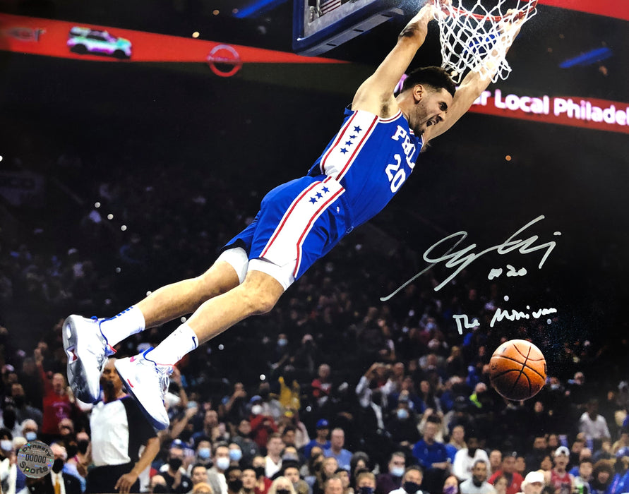 Georges Niang in Action Philadelphia 76ers Autographed Basketball Photo - for just $15! 